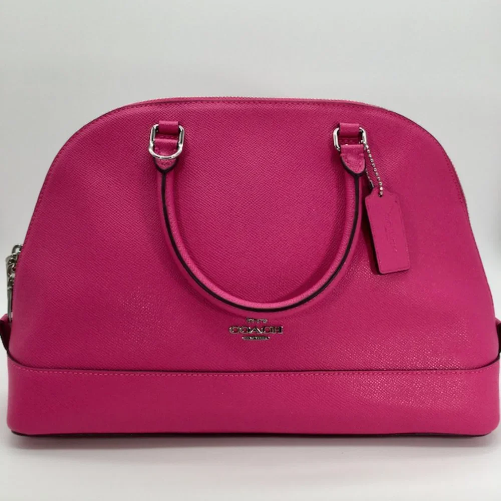 NWOT Coach Hot Pink Sierra Dome Satchel/Crossbody/Purse/Handbag_12